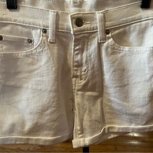 Levi's Denim Shorts Women's Size 27 White Cotton Button Pockets Classic